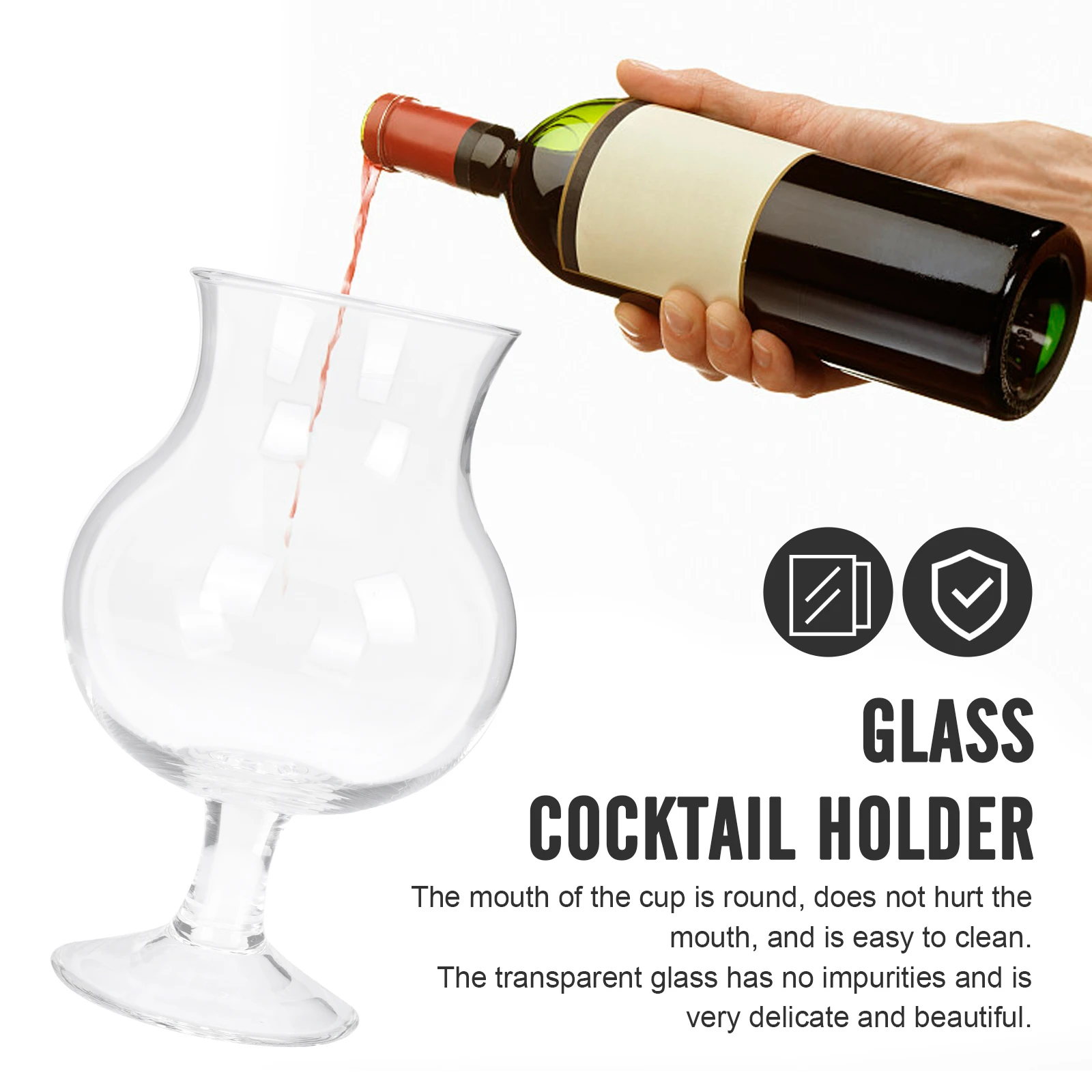 

Whiskey Scent Cup Glassware Tulip Shaped Footed Drinking Glass Transparent Mug for Bar Hotel Home Kitchen Barware Use