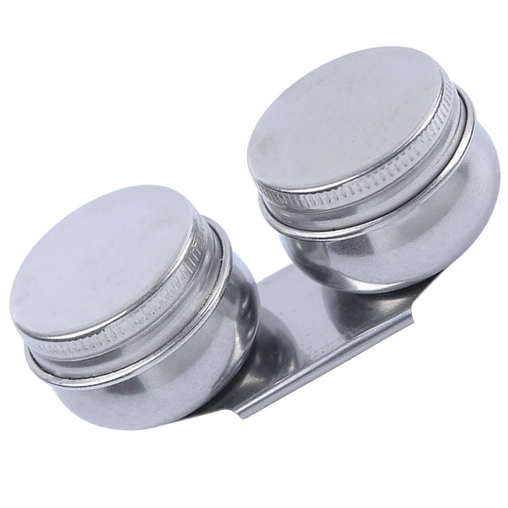 

Stainless Steel Pencil Pot Dipper Palette Turpentine Oil Painting Double Cup with Screw Lid Clean