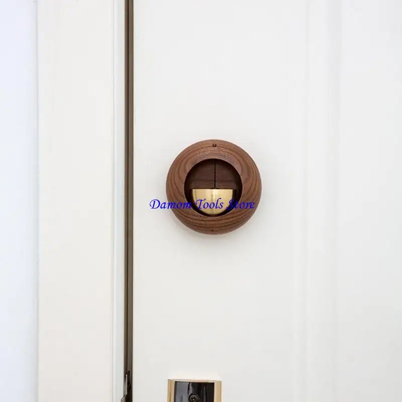 

57BE деревянный дверной звонок перезвон ветра подвесное украшение для входа в подарок на новоселье