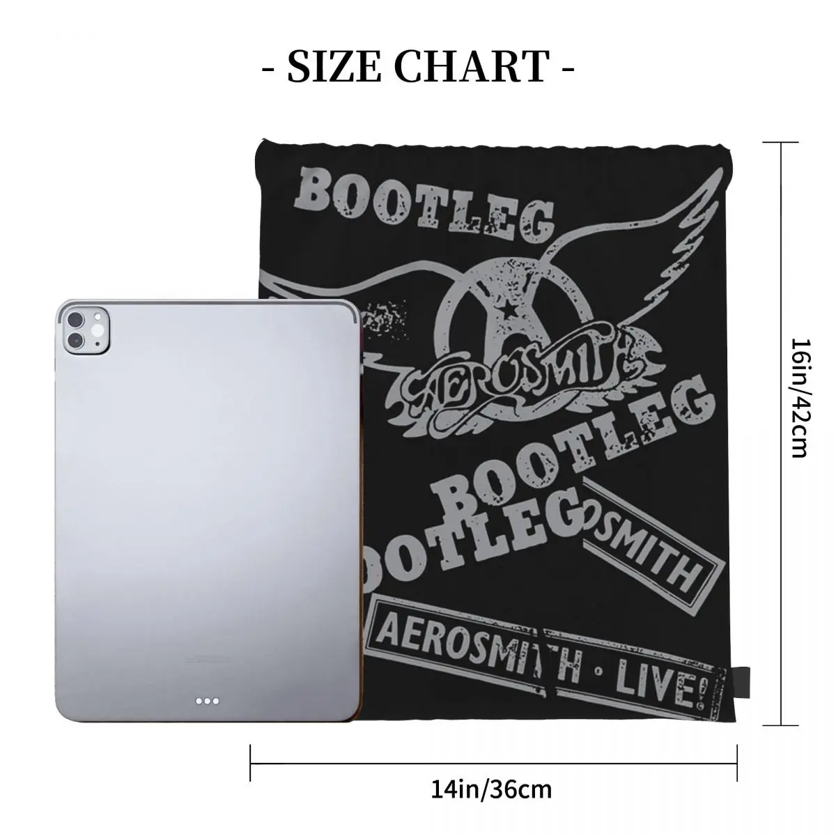 Bootleg Aerosmith Shirt, Music Shirt Sweatshirt Backpacks Drawstring Bags Drawstring Bundle Pocket Shoes Bag Book Bags