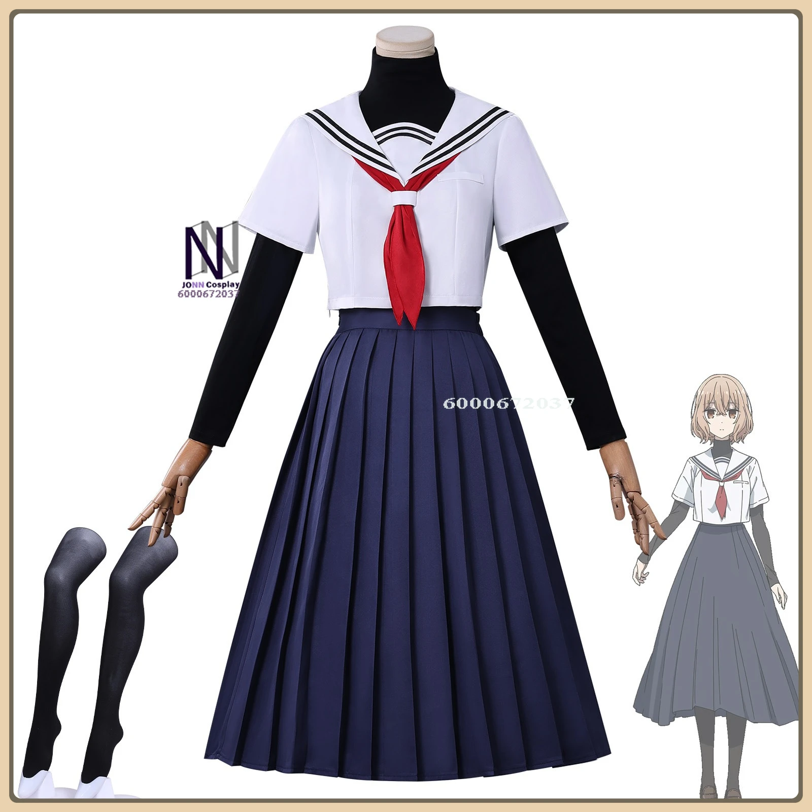 

Inhuman girl cosplay costume anime 800 years old than Mingzi, classic JK school uniform cosplay two-dimensional costume