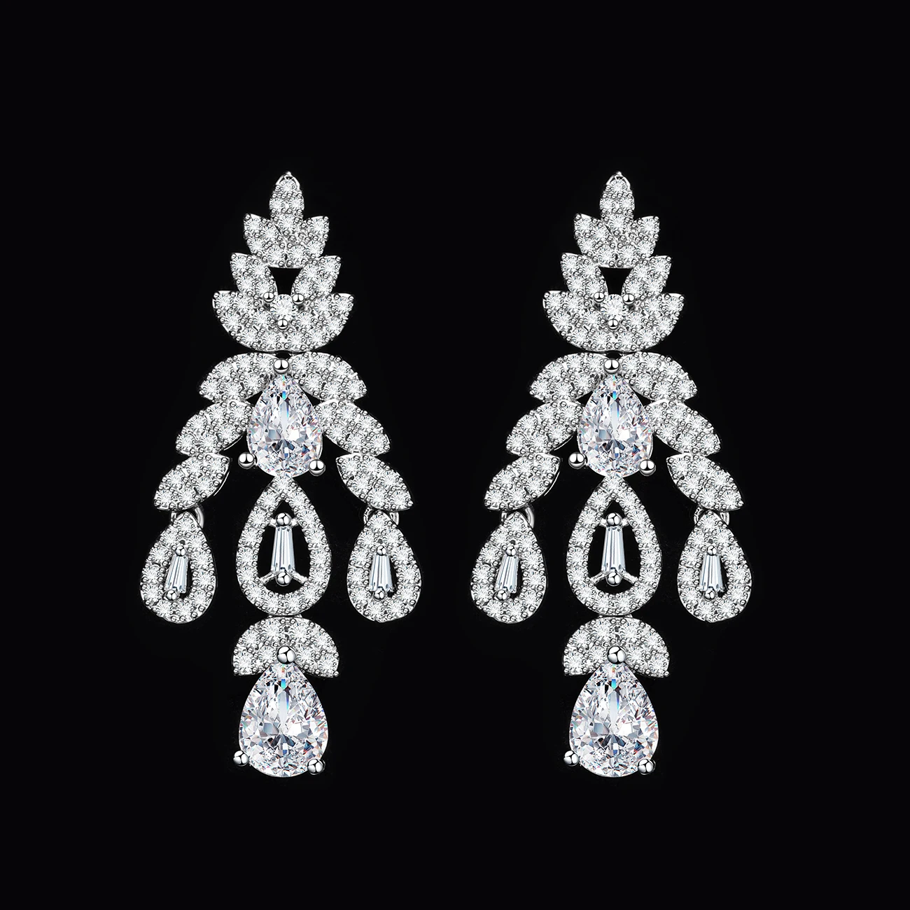 

Новый благородный комплект ювелирных изделий из 4 предметов с цирконом для свадьбы, подходит для женских вечеринок, роскошный Дубай, Нигерия, платиновое покрытие, кристалл CZ Weddi