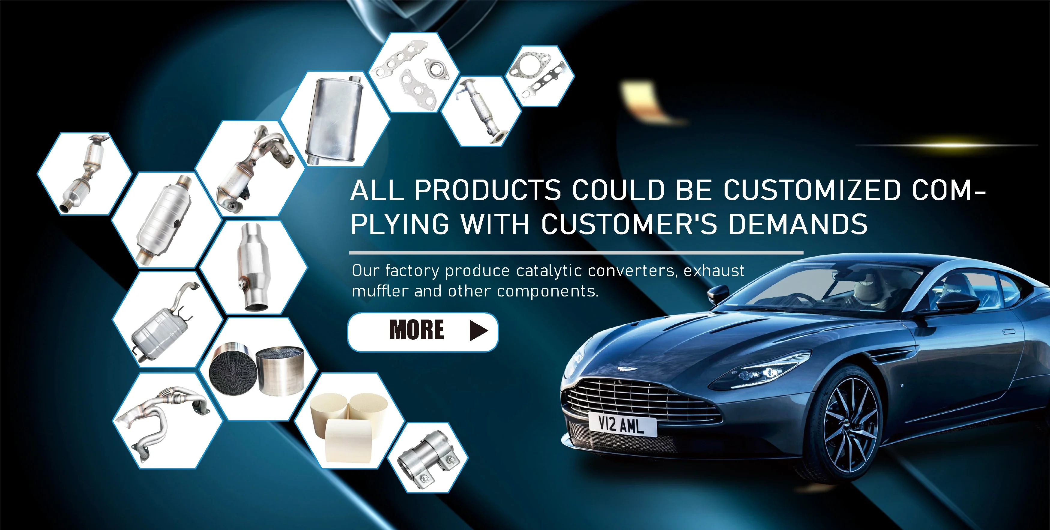 High flow Autoparts Exhaust System Catalytic Converter for     Passat B5 1.8T Catalyst Converter