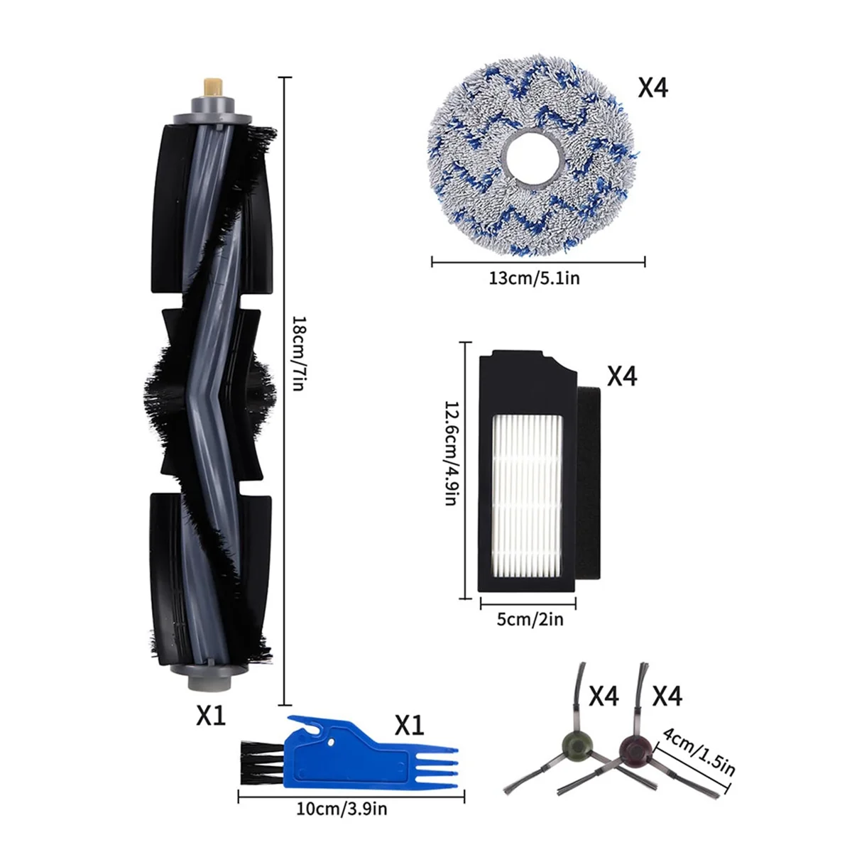 Accessories Kit for X1 Omni Replacement Parts for X1 Turbo Vacuum