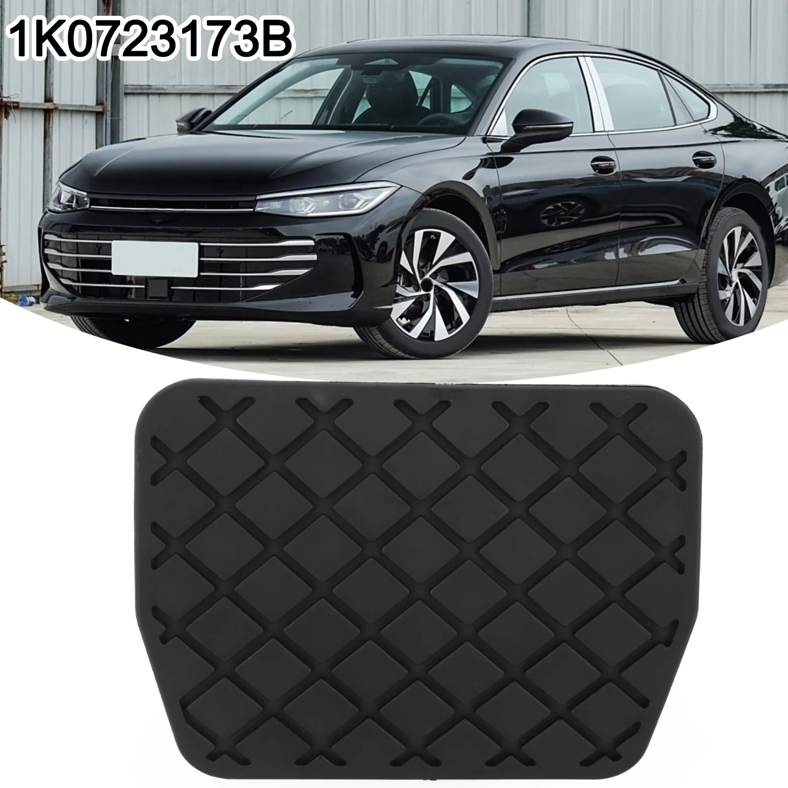 Easy To Install 1K0723173B Pedal Pad Black Pedal Cover Enhances Pedal Functionality Improves Driving Experience