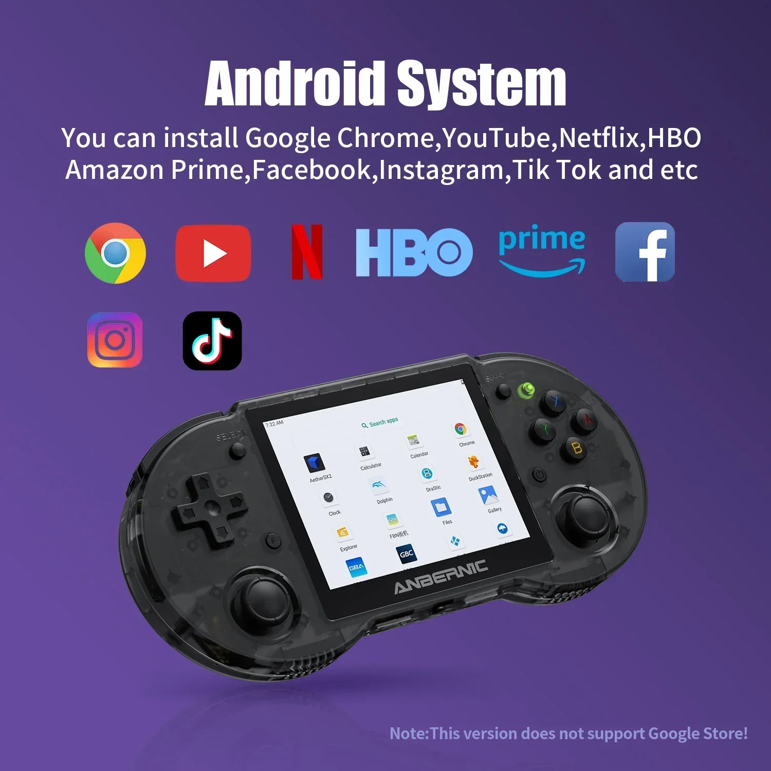 Anbernic Rg 353P 3.5 Inch 640*480 Handheld Spel Retro 80000 Game Speler Android 11 Linux Os Hd Ingebouwde 20 Simulator 512G Psp