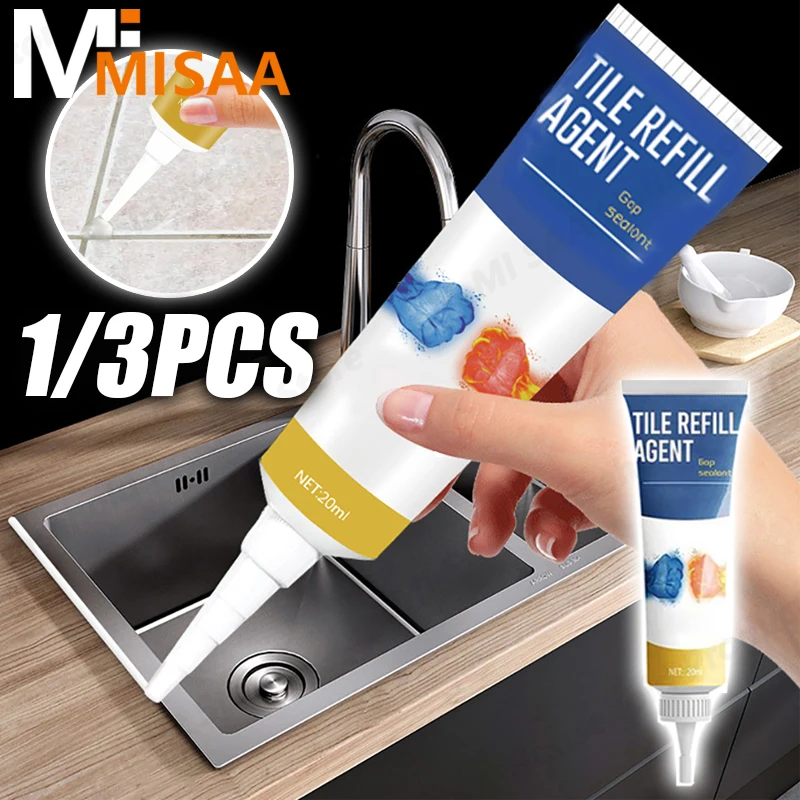 1/3 szt. 20ml środek naprawczy wodoodporny biały fugat do napełniania płytek długopis odporne na formowanie środki wypełniające porcelanę ścienną do czyszczenia farb łazienkowych
