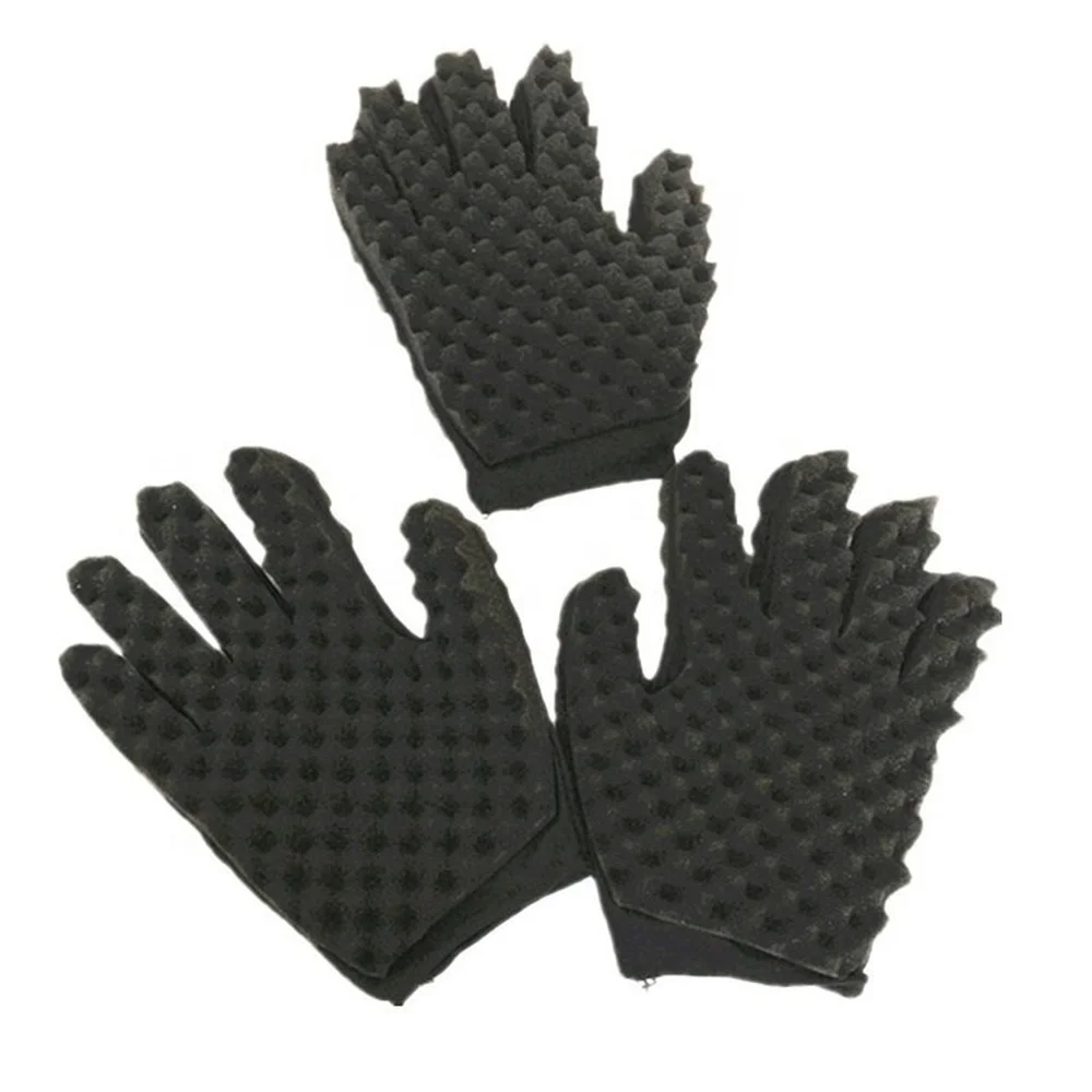 Sponge Wipe Tool Afro Curly Gloves Styling Gloves Curling Sponge Hairdressing Tools Sponge Gloves