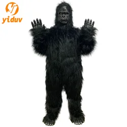 Adult King Kong Cosplay Costume Gorilla Mascot Plush Cartoon Doll Clothing Animal Carnival Party Advertising Performance Outfit