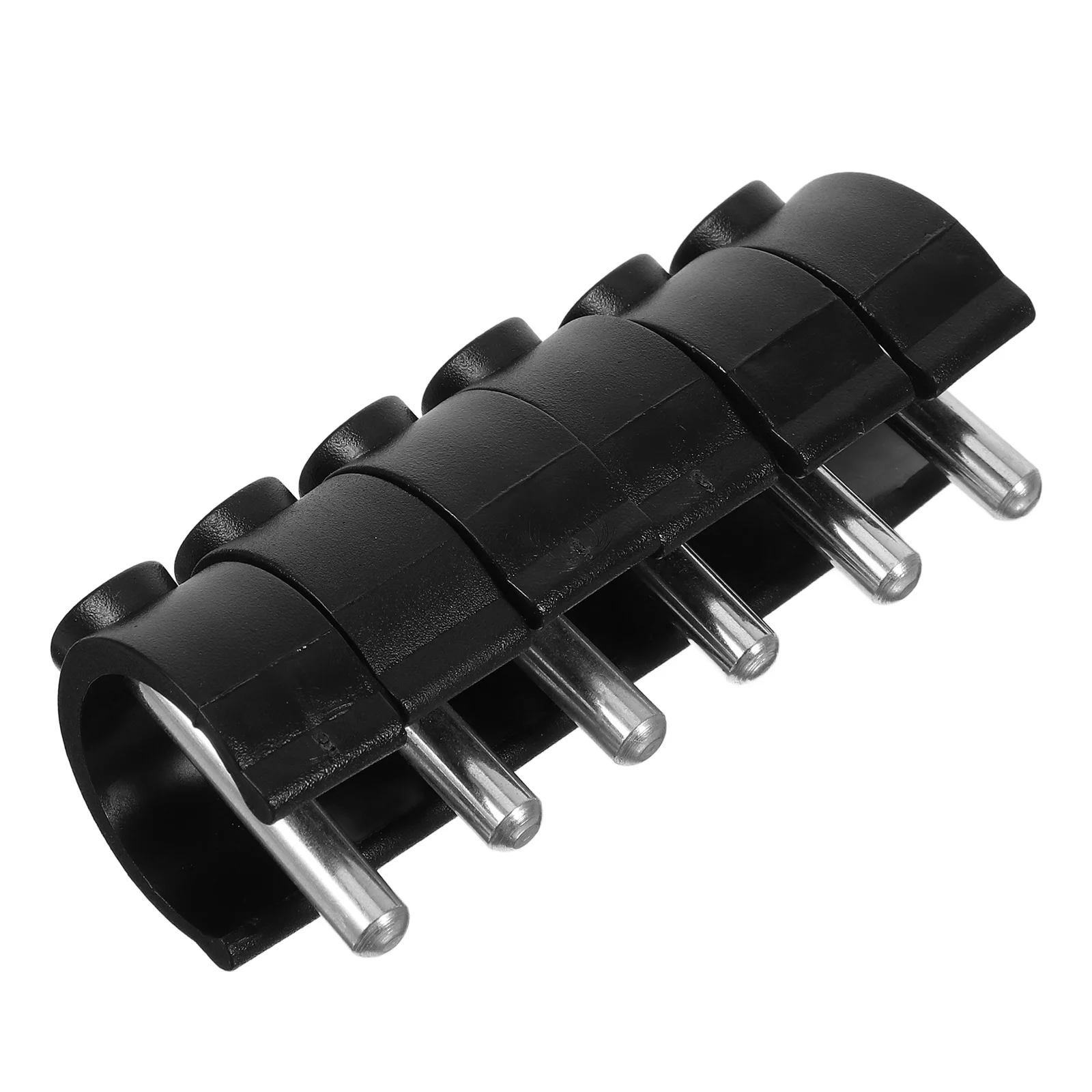 

6pcs C Shape Clips For Secure Locking Crutch Handle Grips, Anti-Slip Walking Stick Accessories, Durable Pole Holder Clamps