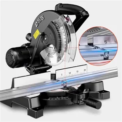 10Inch High-precision Wood Aluminum Cutting Machine 45 Degree Cutting Circular Saw 220V 2200W Miter Saw Aluminum Machine