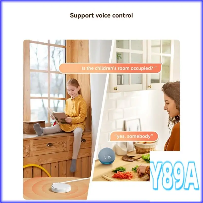 GO-Tuya Wifi Sensore di movimento di presenza umana Rilevatore radar a onde millimetriche 24G Rilevatore di movimento APP Sensore di allarme push