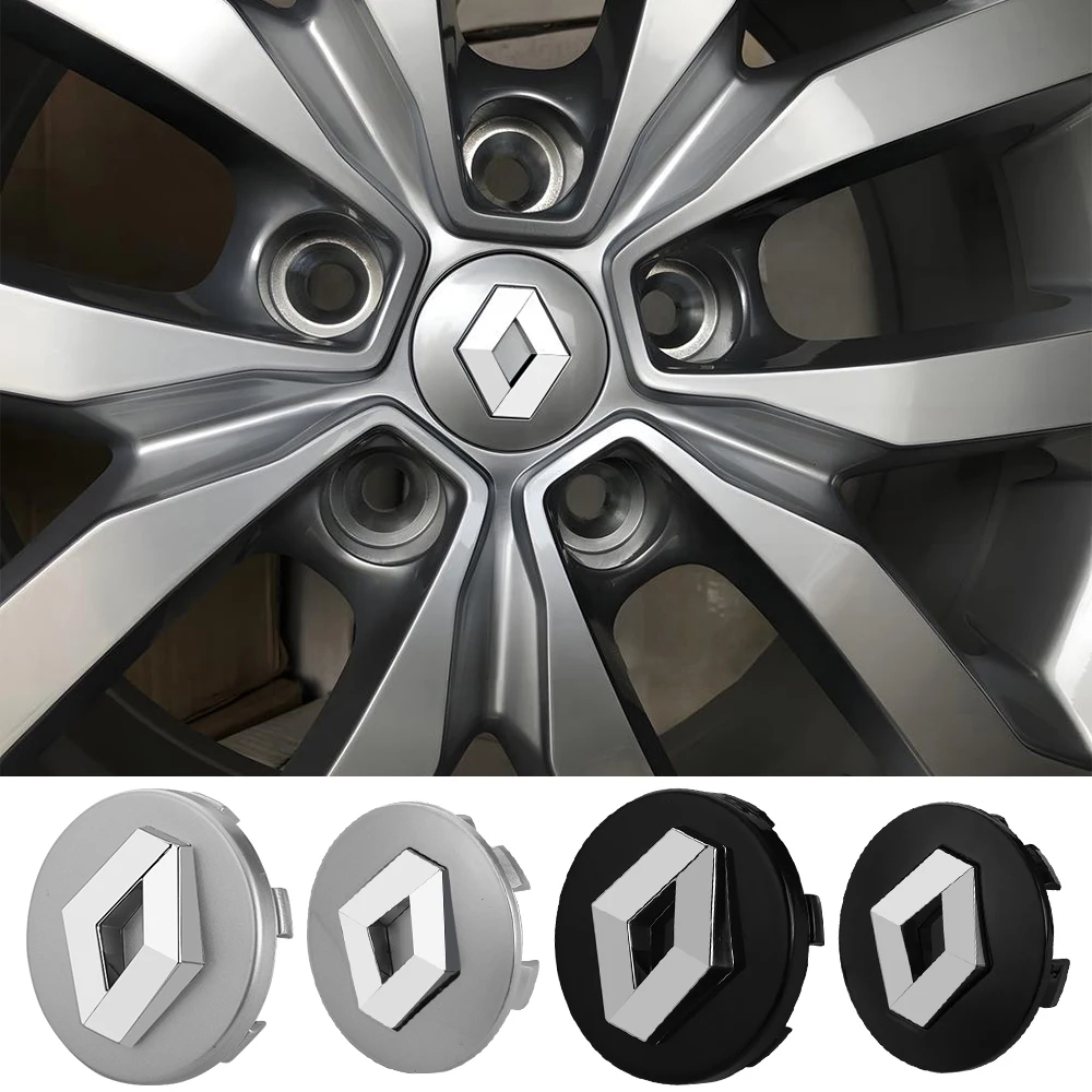 4 Uds 56/60MM Original tapa central de rueda de coche cubierta de insignia de cubo accesorios de automóvil para Renault DACIA Fluence Scenic Duster Logan Clio 2
