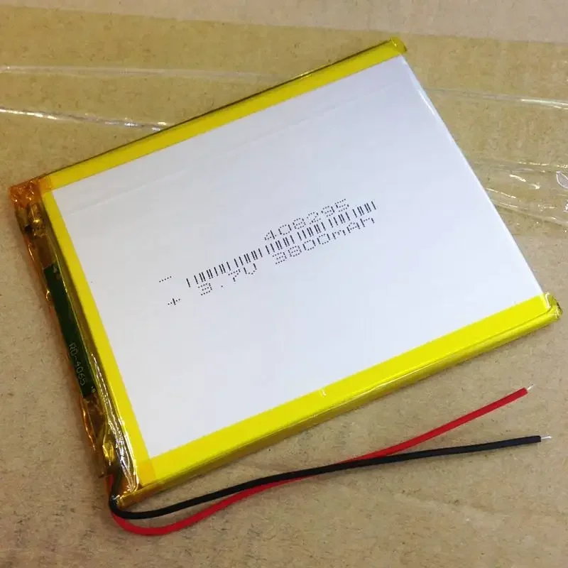 Novo marrom 408295408095 tablet computador bateria 3.7v polímero bateria de lítio recarregável li-ion célula bom a