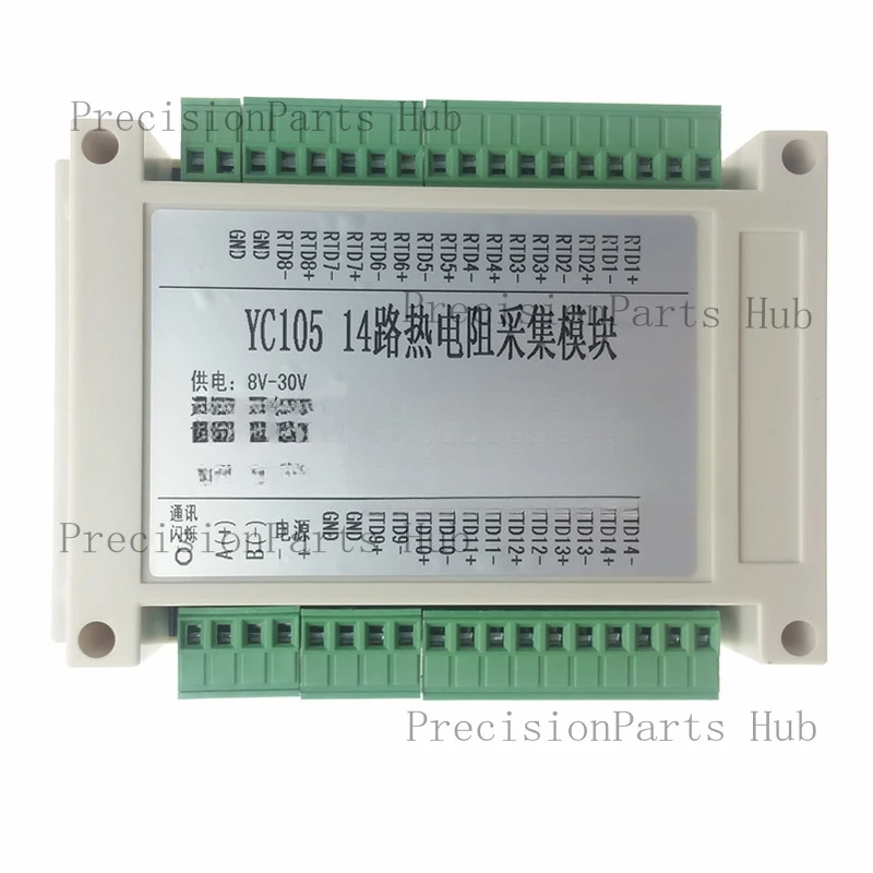 14-channel / 16-channel PT100 PT1000 temperature acquisition module temperature transmitter MODBUS RTU