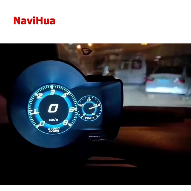 Navihua 2 Gauge F835 Mini Car Water Temperature Gauge F8 Car Gauge 2 Monitor Digital Gaugge Meter Obd2 Monitor
