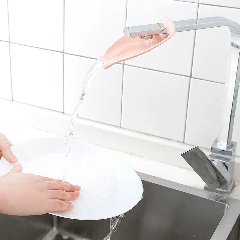 2185 Hand Washing Extender Children Hand Washing Aid Kitchen Faucet Guide Sink Splash Proof Extender