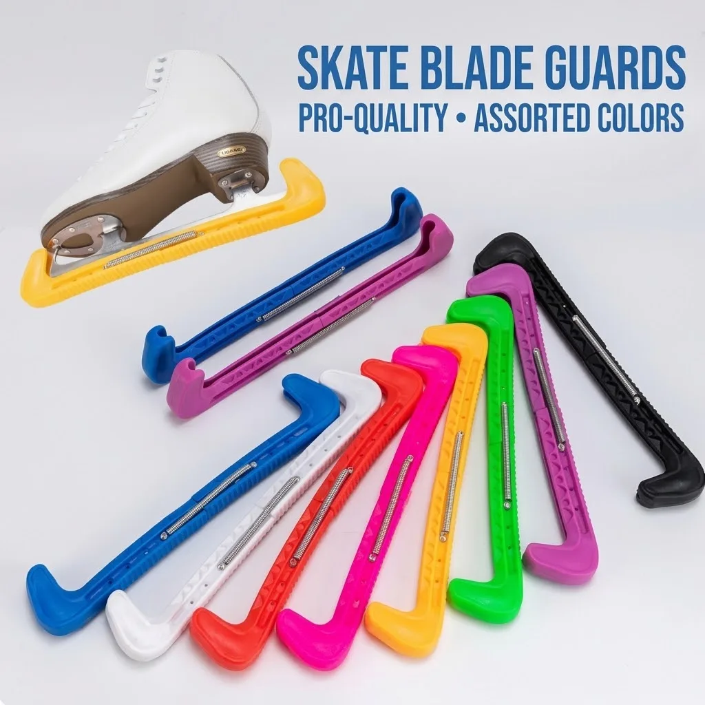 Multi-Color Stretchable Ice Skate Covers, Universal Ice Skate Covers for Figure Skating Shoes, Ice Hockey Skates, Spring Two-Section Skate Covers, Hard Skate Covers
