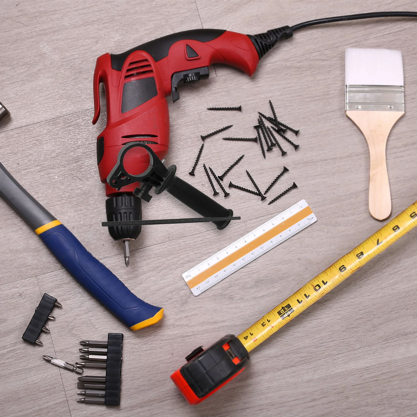 

Impact Drill Grip Replacement Sturdy Handle Grip Tool Compatible with Various Brands Ergonomic Design Easy to Install