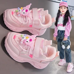 Cool Girls Sneakers 2024 New Autumn Kids Sports Shoes Children Casual Running Shoes for Girls Mesh Breathable Child Tenis Shoes