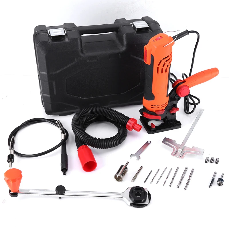 700W Woodworking Electric Trimmer Wood Milling Engraving Slotting Trimming Machine Hand Carving Machine Wood Router MK-650D