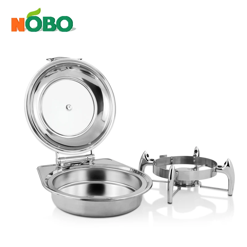 Hotel equipment onlocation hospitality round chaffing dishes luxury food warmer set chafing dish