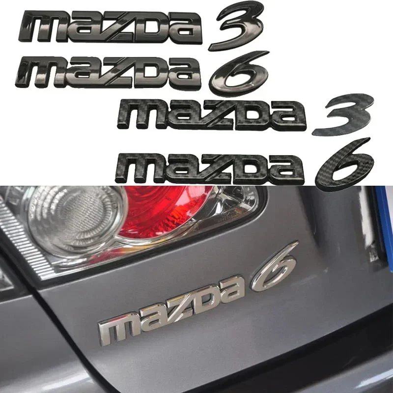 

for Mazda 2 3 6 8 AXELA CX3 CX-5 Biante BT50 Cx50 CX60 Demio MX5 Car Rear Trunk Badge Sticker Auto Body Side Decal Accessories