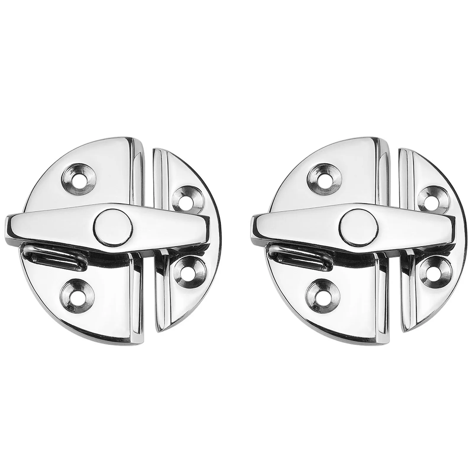 Latch Door Cabinet Lock Cabinet Hatch Latch Marine Grade Replacement Rotary Button Round Ship Door Stainless Steel