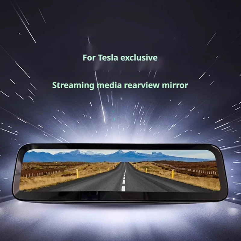 Smart In-Car Streaming Rearview Mirror Dash Cam for  Model 3 / Model Y