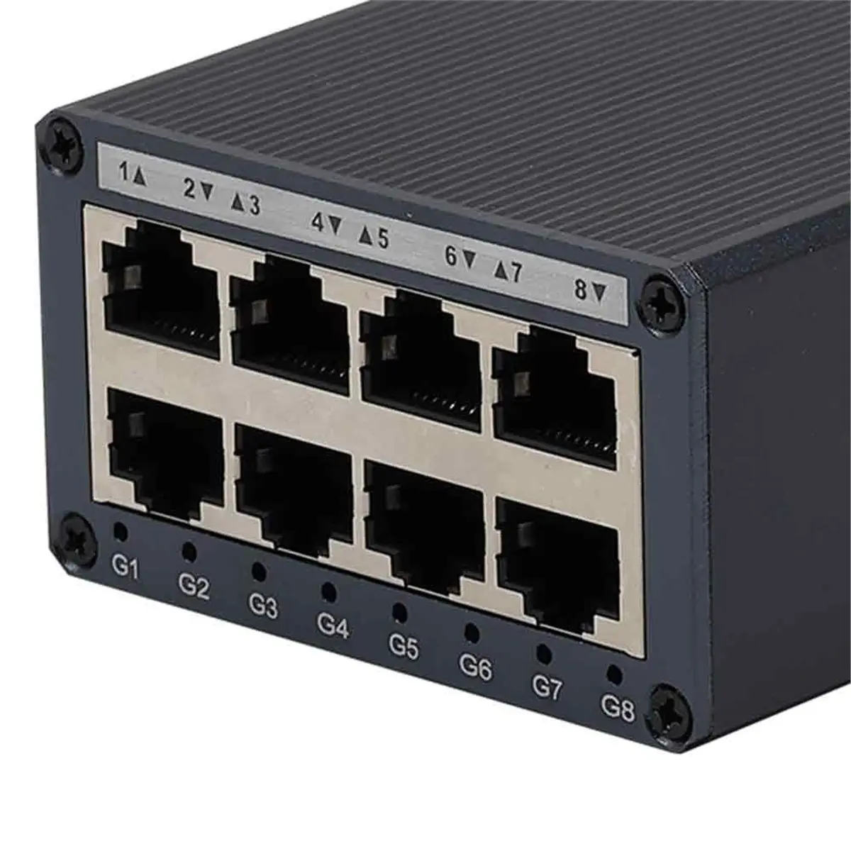 

Новый промышленный гигабитный Ethernet-коммутатор 2026 года, мини-размер, для монтажа на DIN-рейку, 10/100/1000M, 8 портов RJ45
