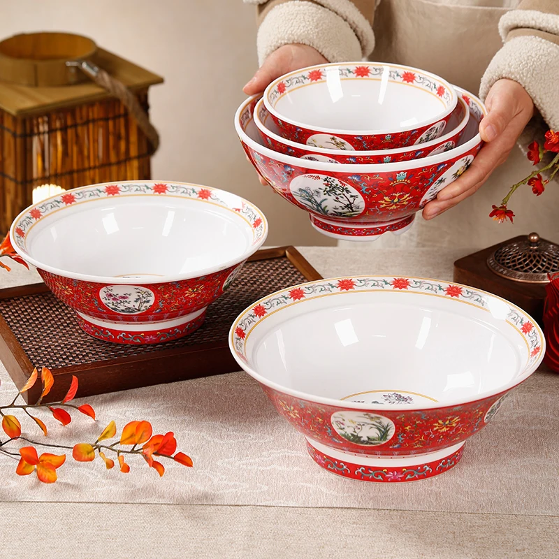 Chino Sle Court Faion Mimoyna Diware Noodle Bowl Comercialmente utilizado para fideos de arroz y tazón de sopa de ternera abeja redonda St...