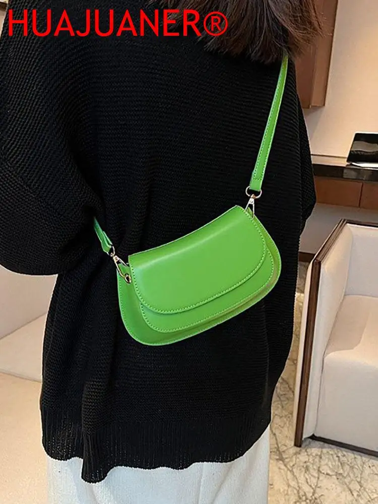 Small Female Bags Flap Luxury Designer Handbags for Women Shoulder Crossbody Bag Women's Handbag Pu Leather 2023 Trend Solid