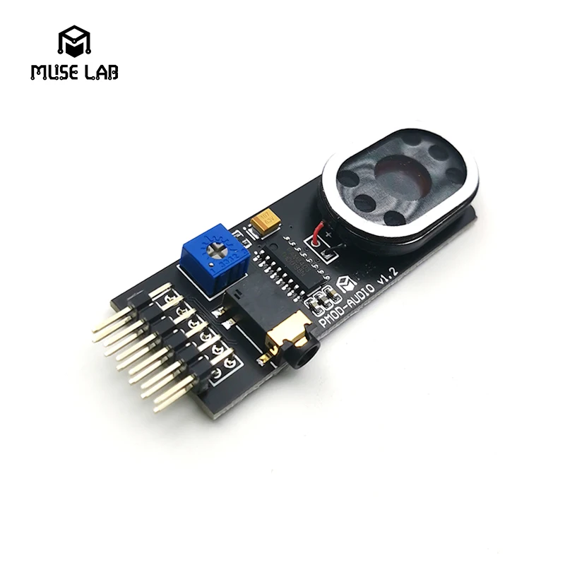 Placa de expansión PMOD-AUDIO Módulo de expansión ICESugar FPGA interfaz PMOD estándar Audio ausgang volumen einstellen dual kanal
