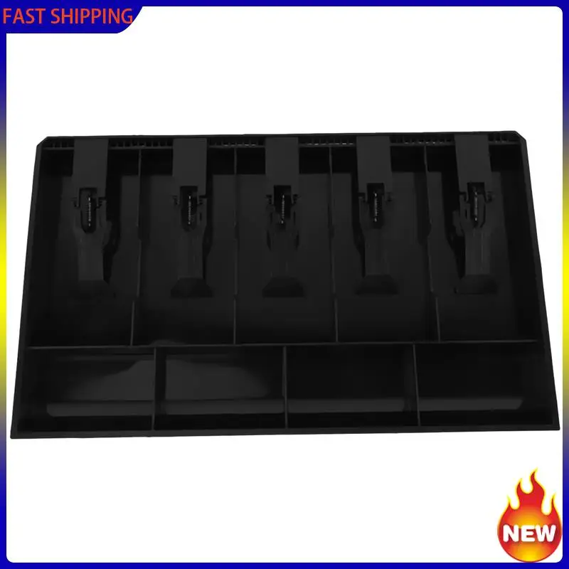 

Hot Trend-2X Money Cash Coin Register Insert Tray Replacement Cashier Drawer Storage Cash Register Tray Box Classify Store Black