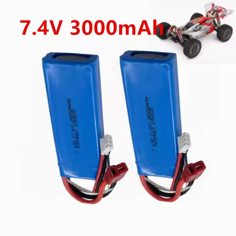 144001 Battery 7.4v 3000mAh Lipo Battery For Wltoys 144001 104001 124019 12428 RC car Parts 7.4V RC toys battery T Plug