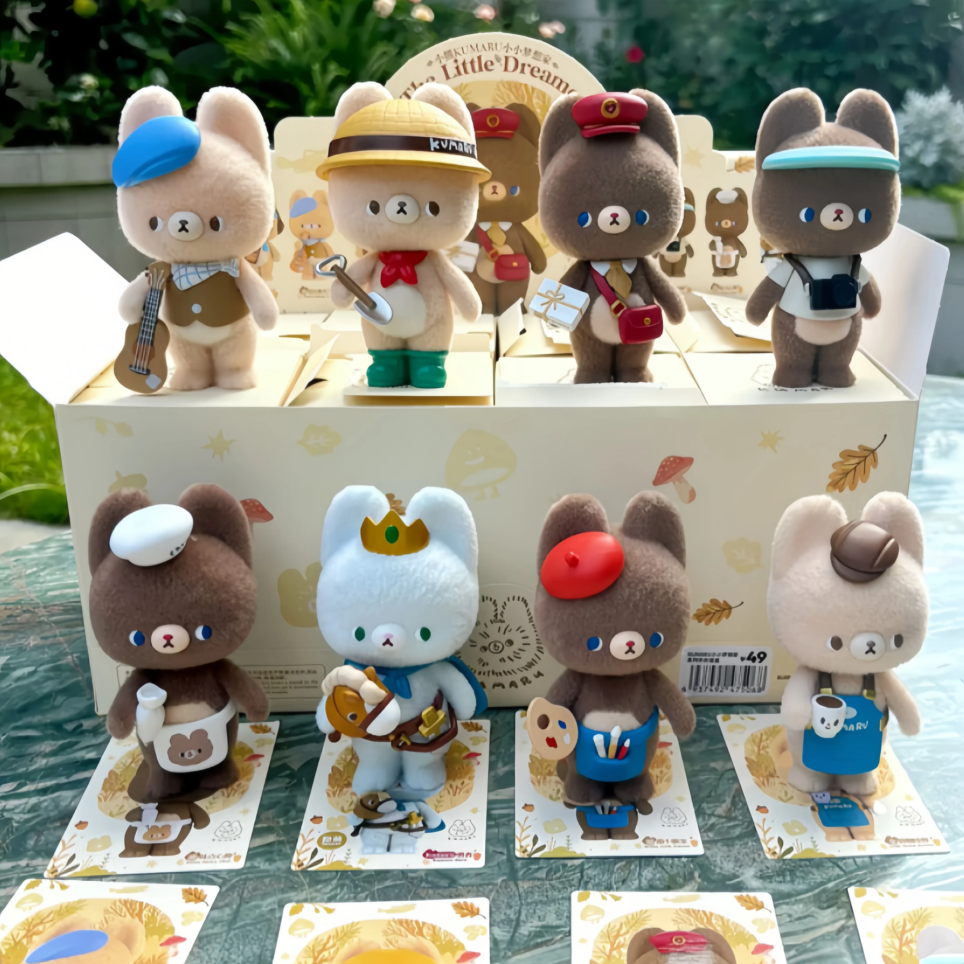 

В наличии Аутентичные Miniso Kumaru Little Dreamer слепая коробка флокирование милый медведь профессиональная Коллекционная фигурка Декор модные подарки