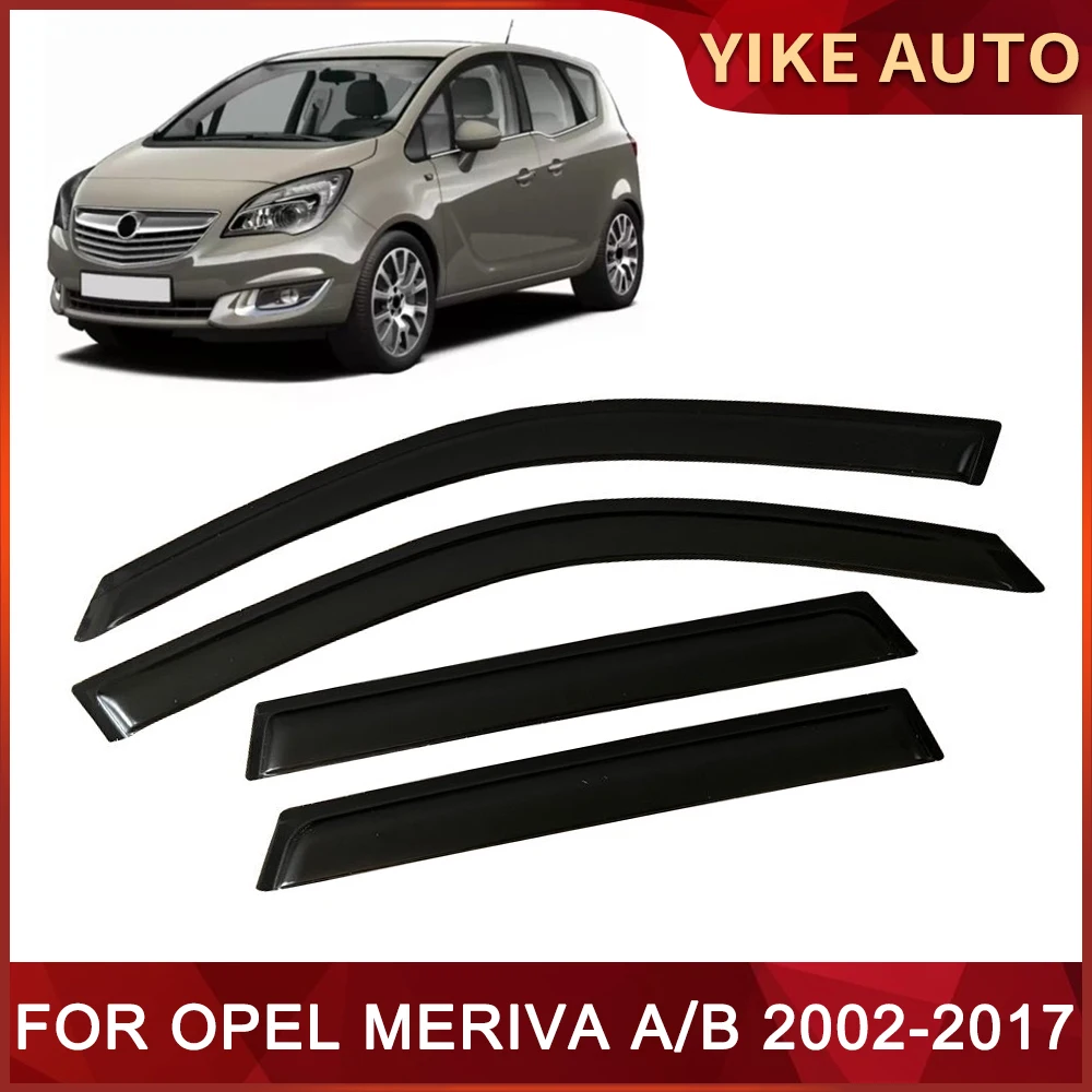 

Window Visor for OPEL MERIVA A B 2002-2017 Weathershied Door Visor Wind Sun Rain Guards Side Window Wind Deflectors Auto