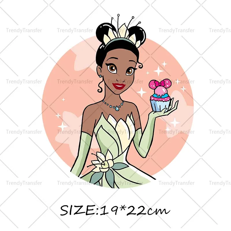 Dessert Prinses Ijs Ijzer Op Transfers Warmte Pers Stickers Voor Kleding Thermische Trasnsfer Prints - afbeelding 1