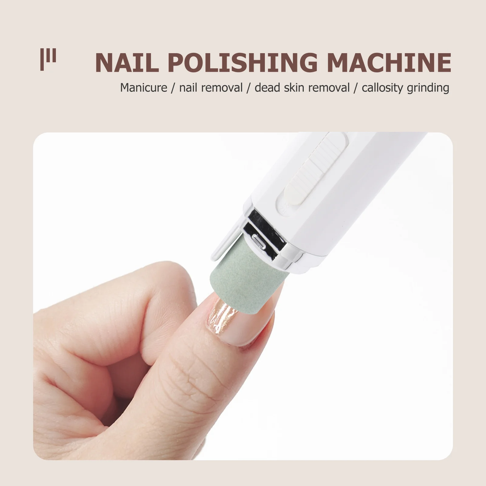 Electric Nail Grinder Shaper Drill Tools for Manicure Files Mini Salon Supplies UV Abs Acrylic Baby