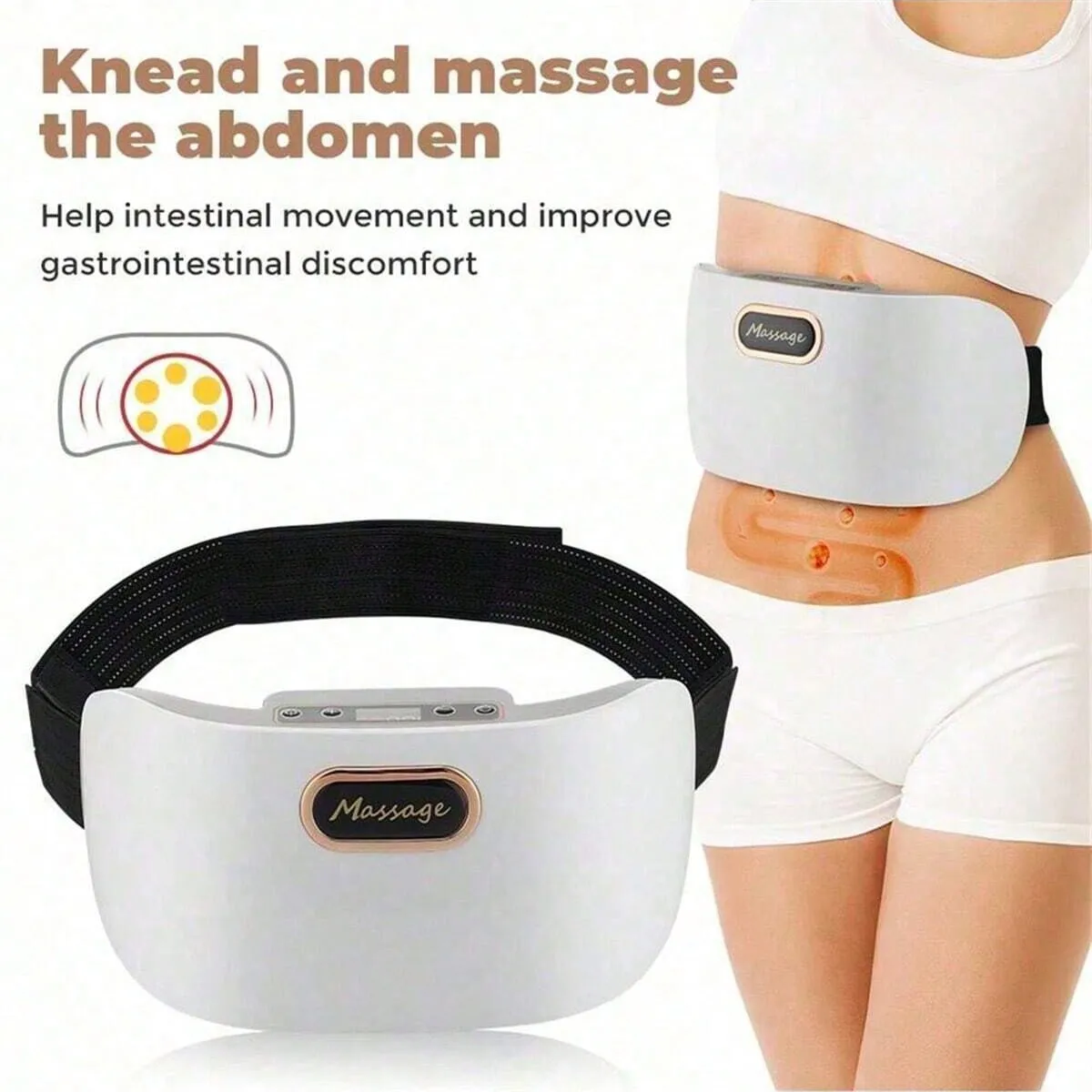 

Electric Abdominal Massager For Health Care, Deep Knee And Abdominal Instruments, Vibrating Body Massage Tools
