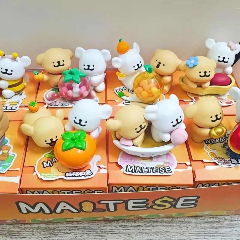 

Новая линия собаки удачи Wangwang серии слепая коробка милая фигурка Коллекционная игрушка счастливый подарок на Новый год украшение для домашнего стола