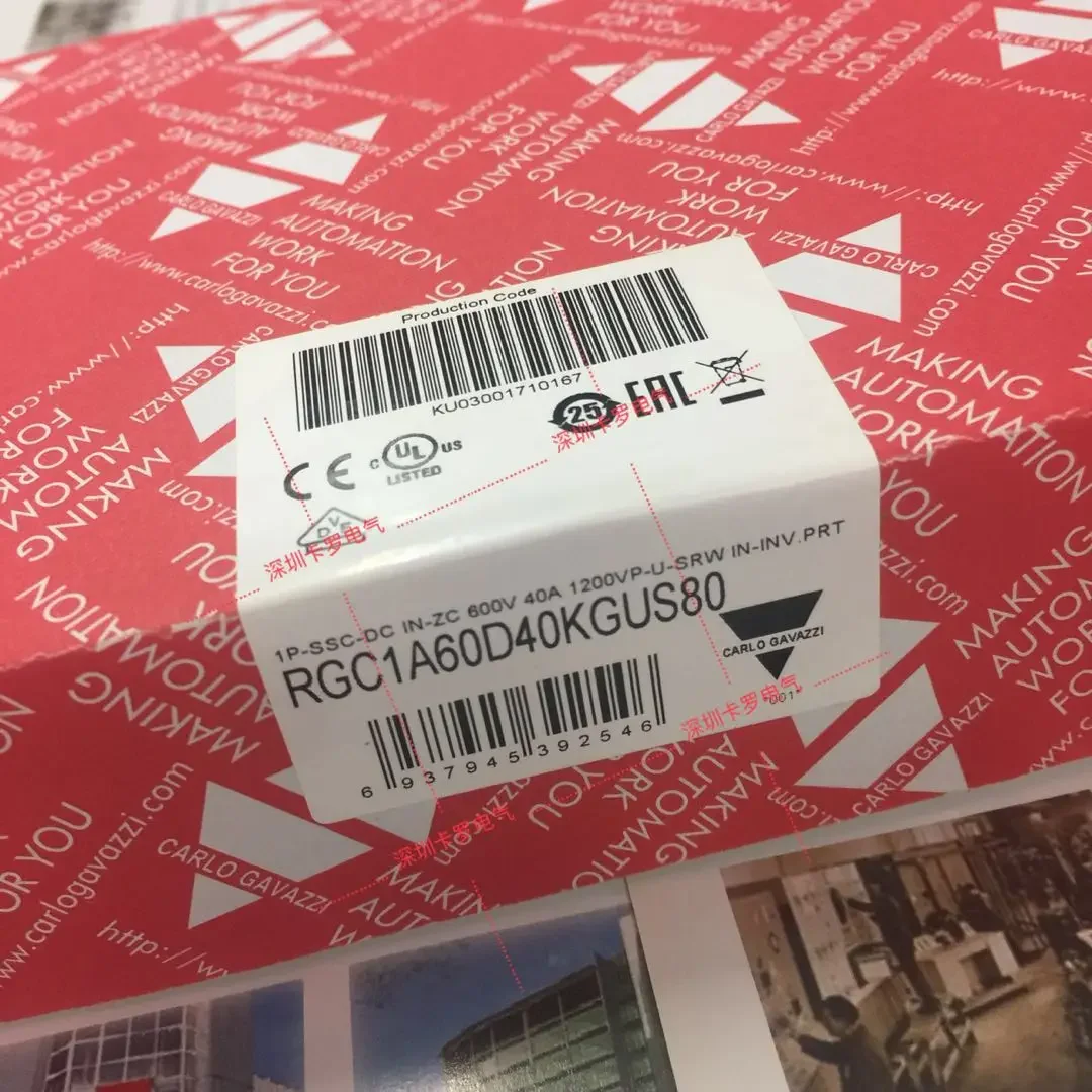 RGC1A60D40KGUS80 Het nieuwe CARLOGAVAZZI geïntegreerde solid-state relais van Zwitserse Jiale