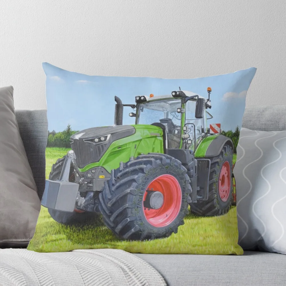 Green Tractor in Field Throw Pillow Pillow Cases christmas decorations 2024 anime girl Bed pillowcases