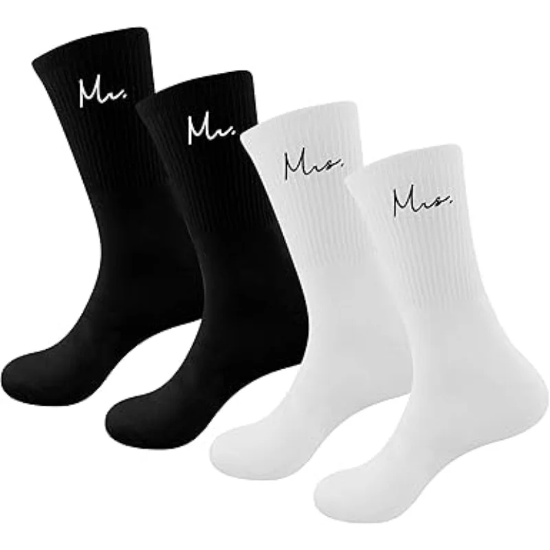 

Mr and Mrs Gift Crew Socks Wedding Gifts Engagement Gifts for Couples for Men & Women Gifts Bride Groom Socks Wedding Decoration