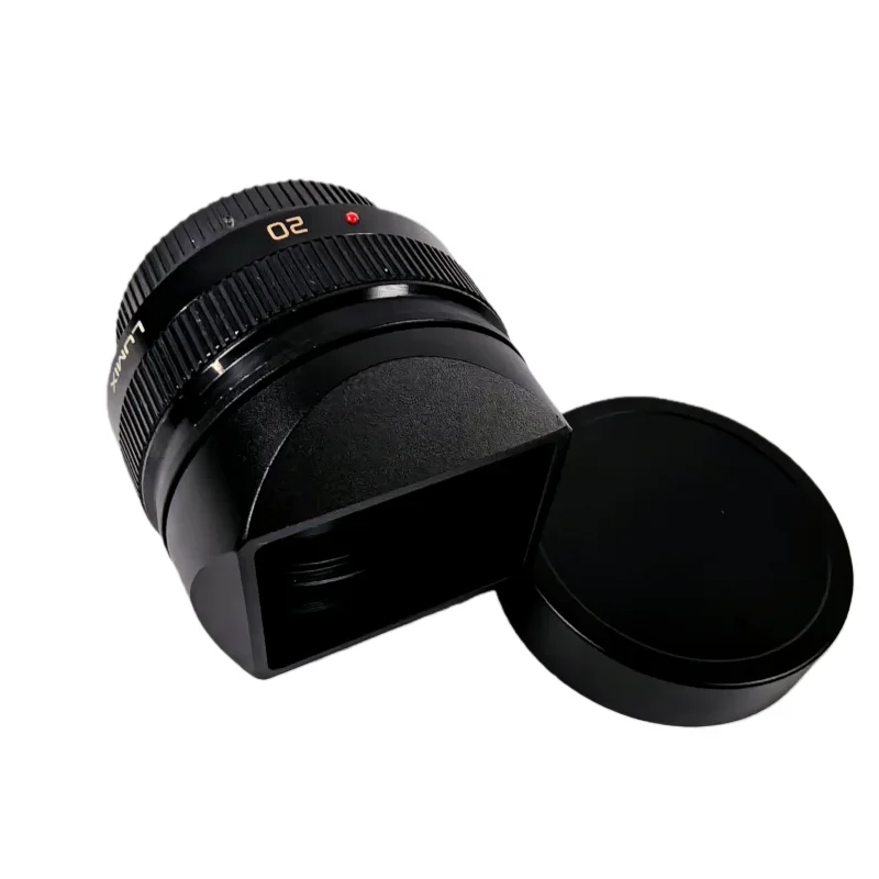 パナソニック Lumix G 20mm F1.7 ASPH 用角型メタルレンズフード