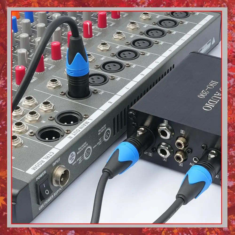 50cm 1 XLR Female To 2 XLR Male XLR Y Splitter Cable Female To 2 Male XLR Y Cable Microphone Splitter Cord for Mixer