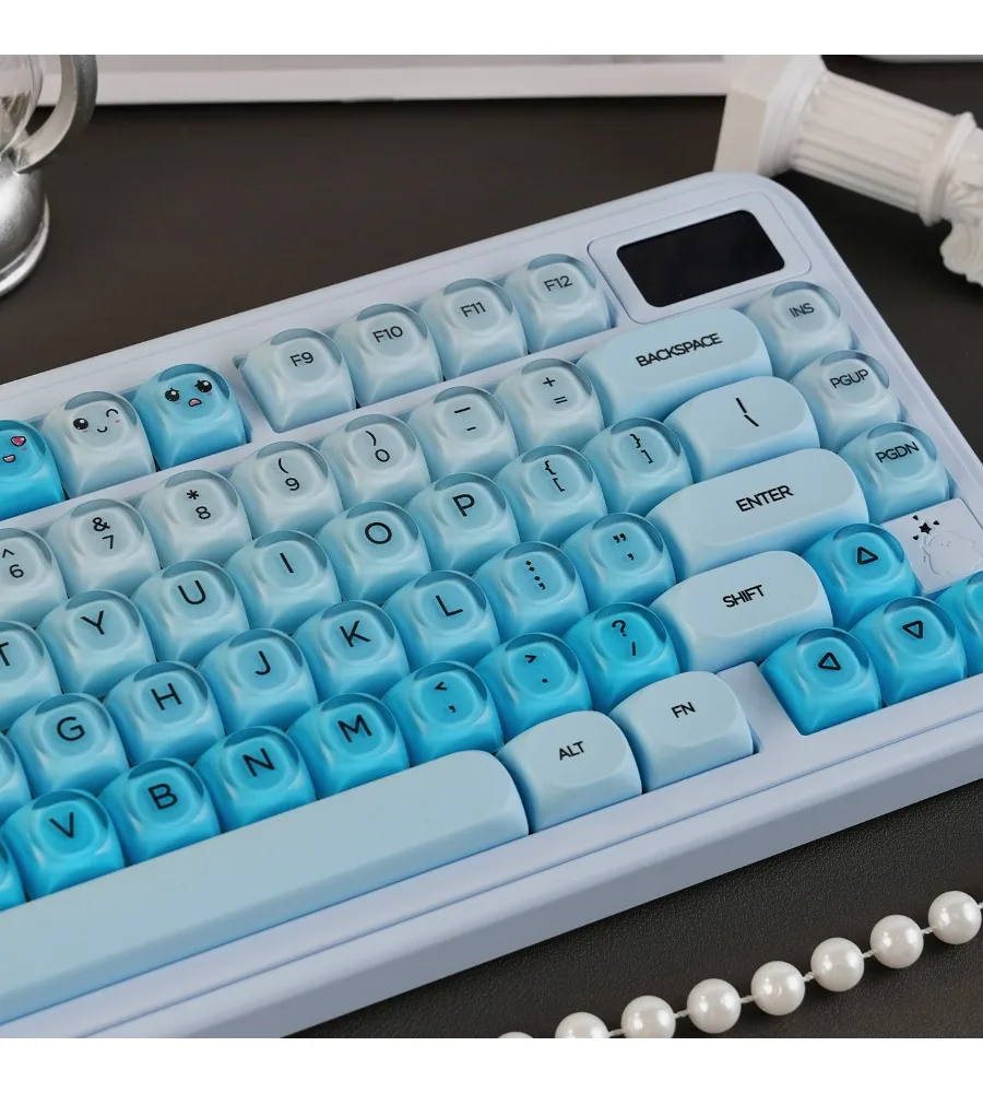 

Keycap sublimation PBT + PC girls ball cap wootingHOA blueberry/liquid foundation mechanical keyboard