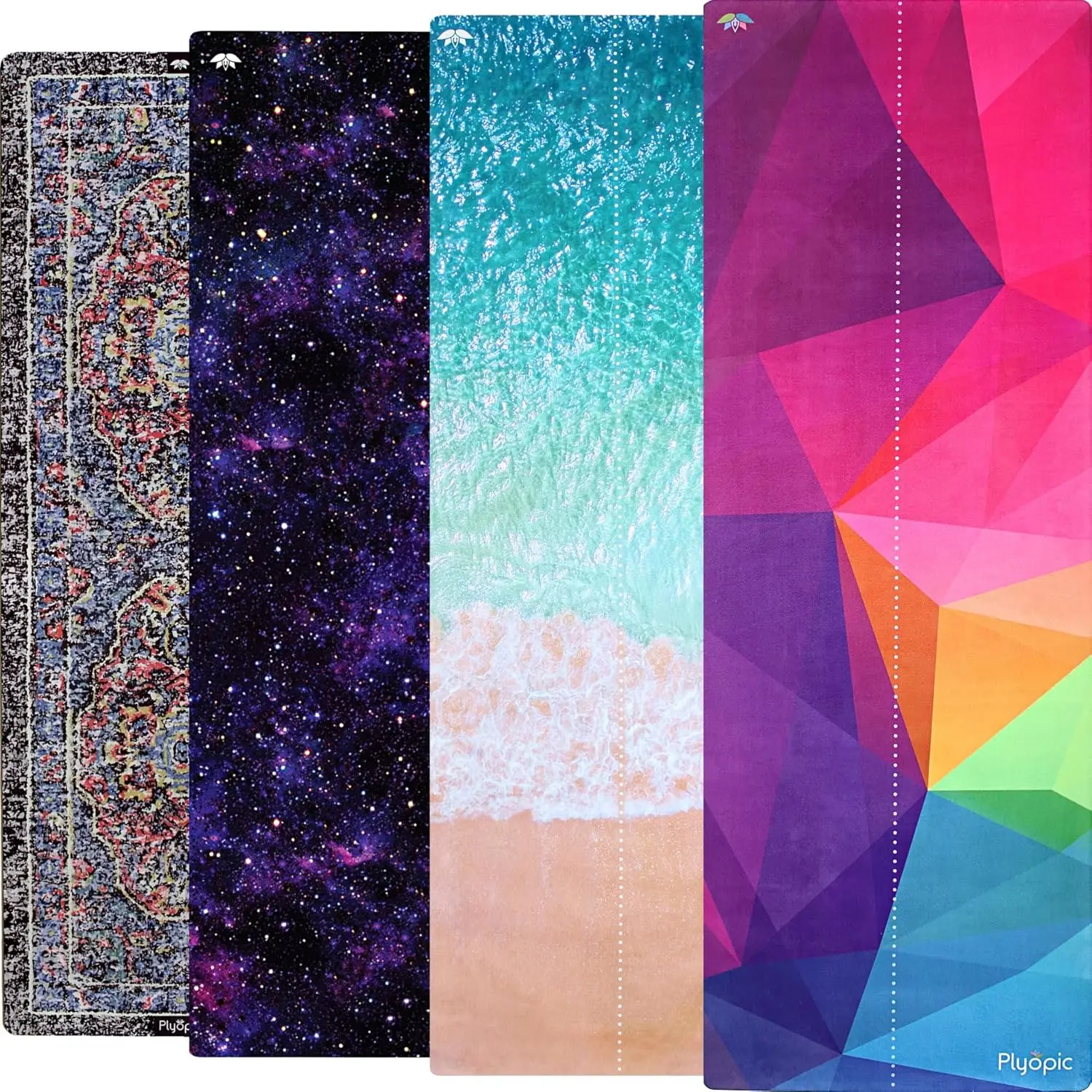 . All In One Yoga Mat | Luxury Sweat-Grip Mat/Towel Combo | Ideal for Yoga, Hot Yoga, Bikram, Pilates, Workout & Exercise