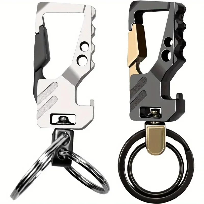 2-pack keychain with bottle opener, small loop for backpack, perfect for mountaineering