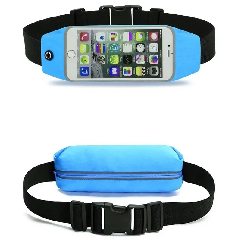 Outdoor Running Waist Bag Waterproof Mobile Phone Holder Belt Jogging Pack Bag Gym Fitness Touch Screen Bag Sport Accessories